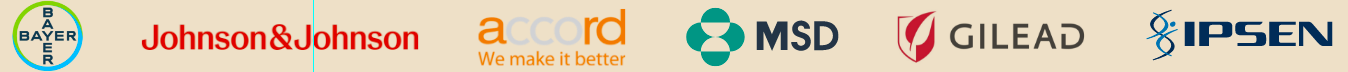 Bayer Johnson&johnson Accord MSD Gilead Ipsen